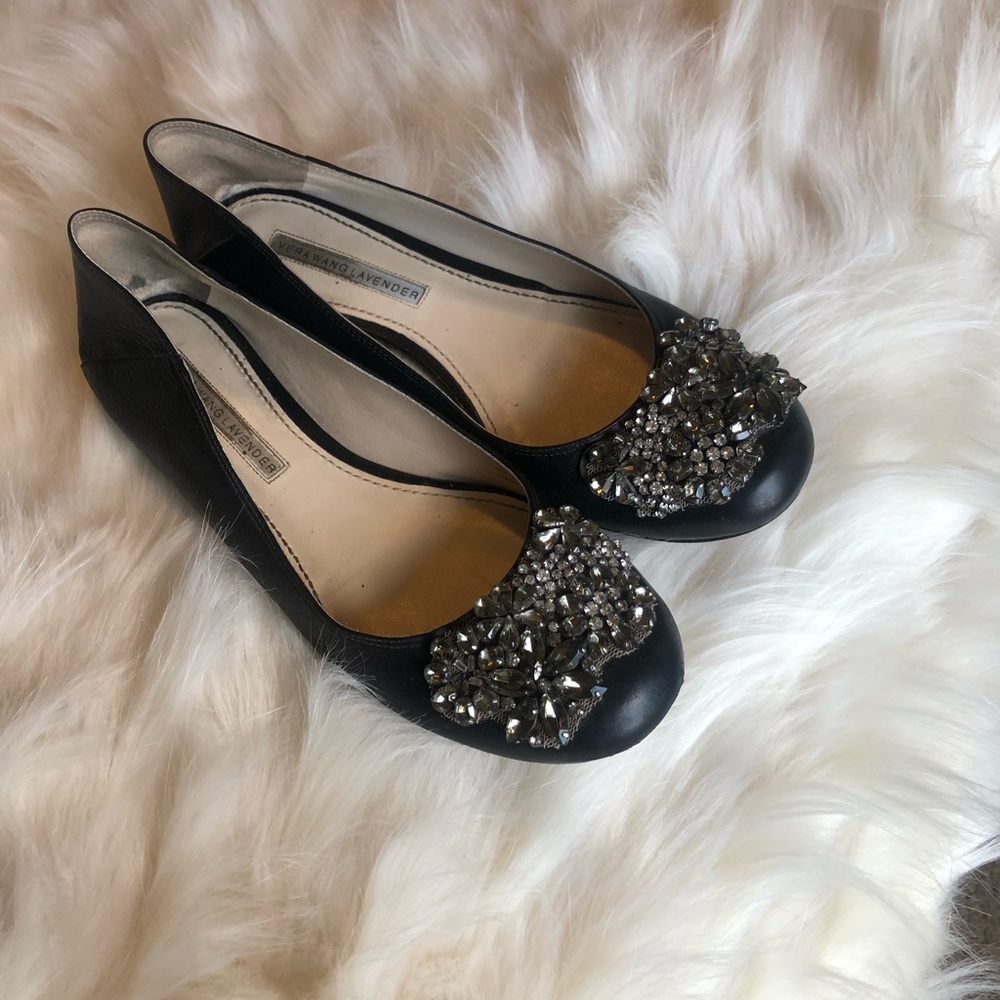 Vera Wang Lavender Ballet Flats S 7